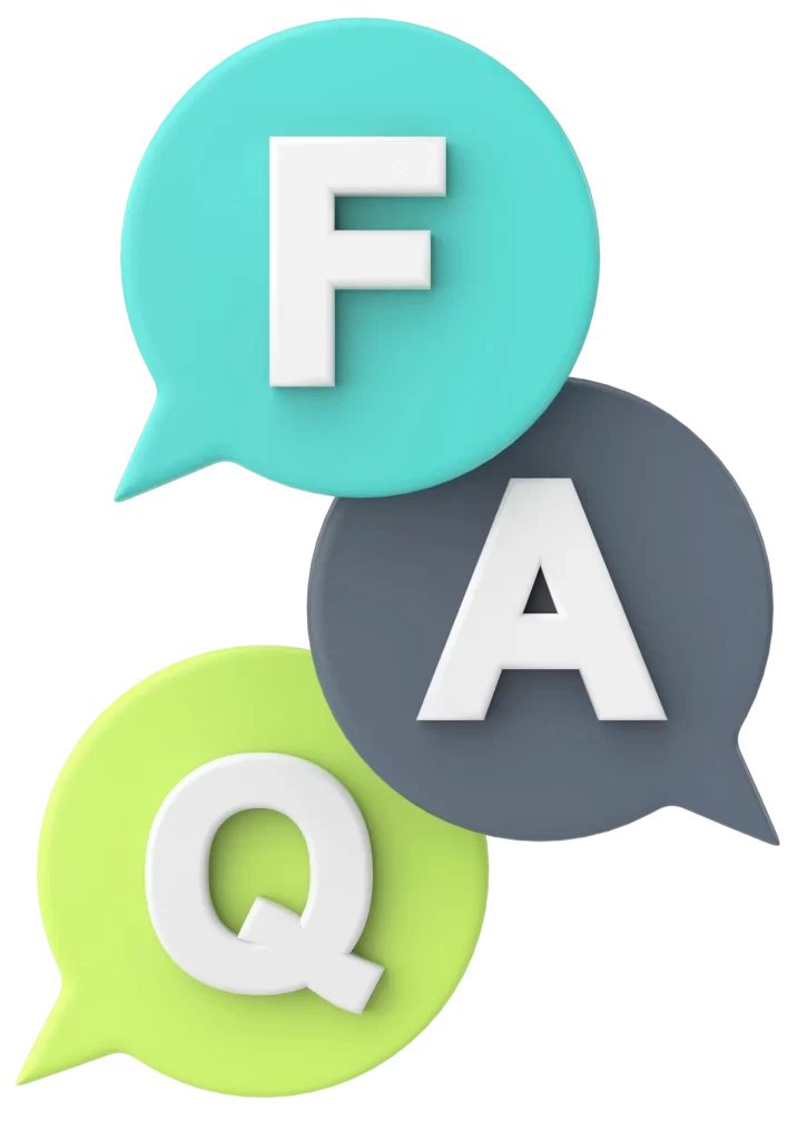 faq frequently asked questions 3d illustration